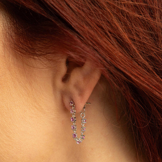 Zela øredobber med rosa zirkonia 992473 - Bjerveur.noZela øredobber med rosa zirkonia 992473