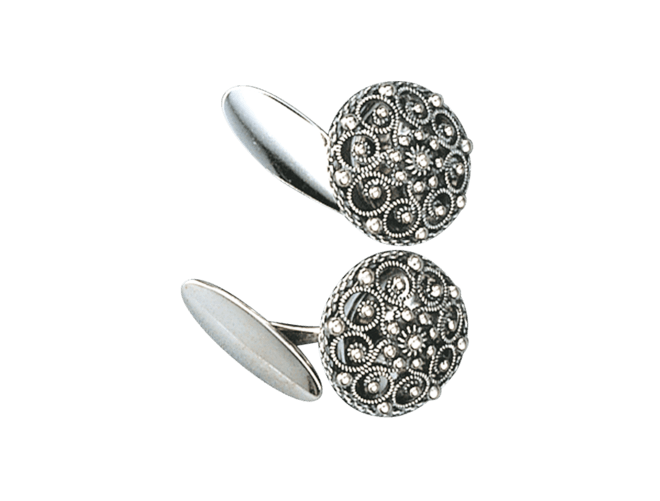 Mansjettknappar, oksidert - Bjerveur.noMansjettknappar, oksidert