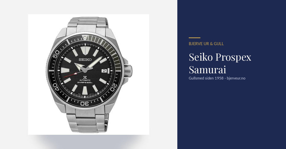 Seiko Prospex Samurai dykkerklokke - bloggbilde, Bjerve Ur & Gull