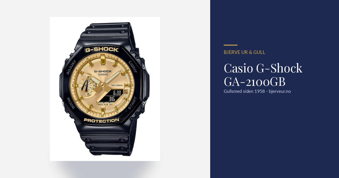Casio G-Shock GA-2100GB herreklokke - bloggbilde, Bjerve Ur & Gull