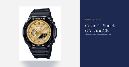 Casio G-Shock GA-2100GB herreklokke - bloggbilde, Bjerve Ur & Gull