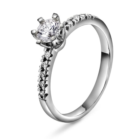 Vida ring i 585 hvitt gull med diamant 0,60 ct, bilde 1 av 3
