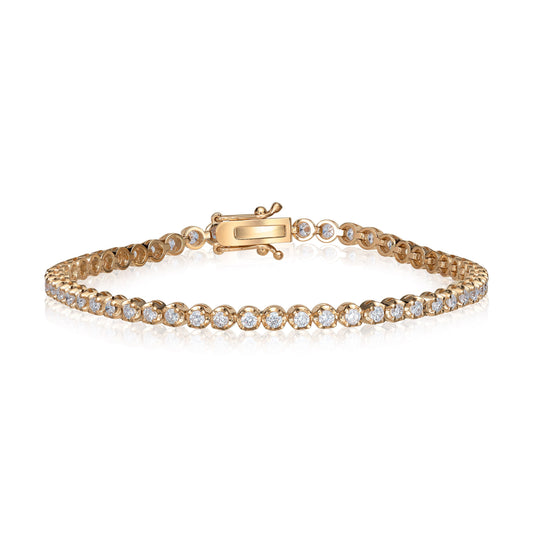Tennis Tiger armbånd 2,00ct TWSI i 14K Artikkelnr: 17048 - Bjerveur.noTennis Tiger armbånd 2,00ct TWSI i 14K Artikkelnr: 17048