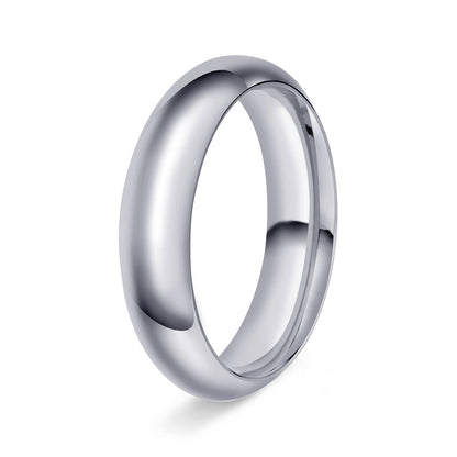 Ring i 950 platina halvrund/buet, polert, bilde 8 av 12