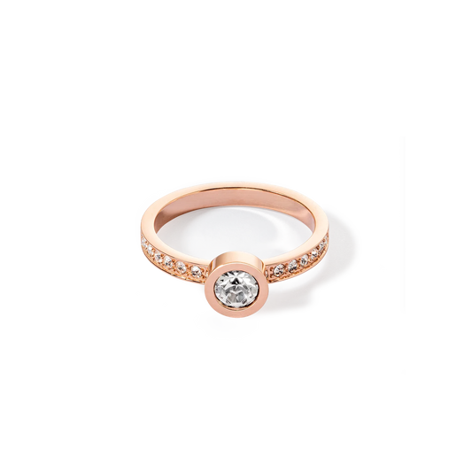 Sparkling Dots ring rose gull krystall 022840182252