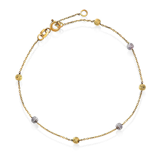 Armbånd i 14 karat gull, 19 cm, bilde 1 av 2