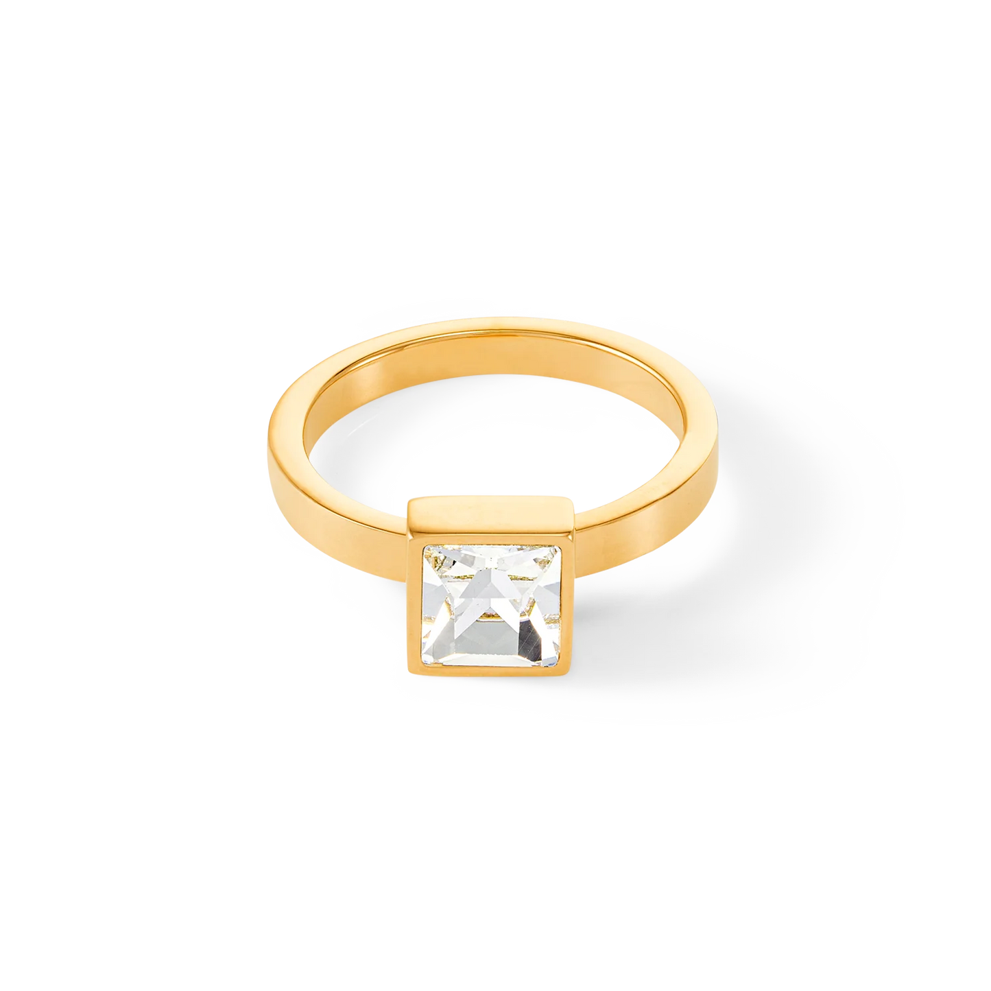 Brilliant Square stor ring gullkrystall 050040181652