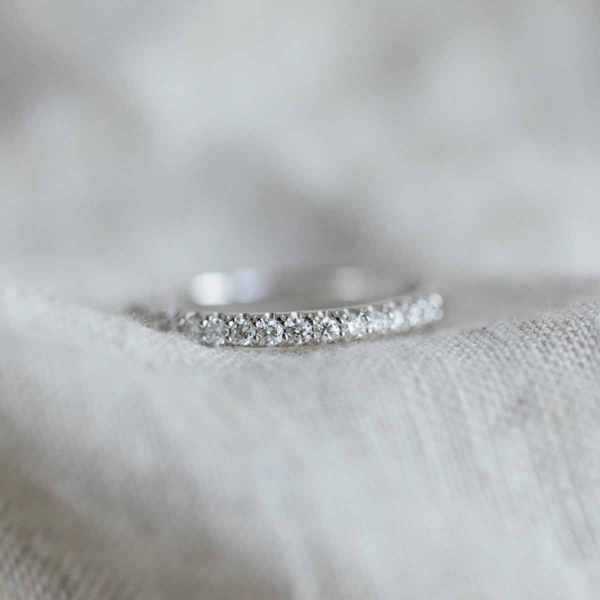 Ring i hvitt gull med diamant 0,25 ct, bilde 4 av 4