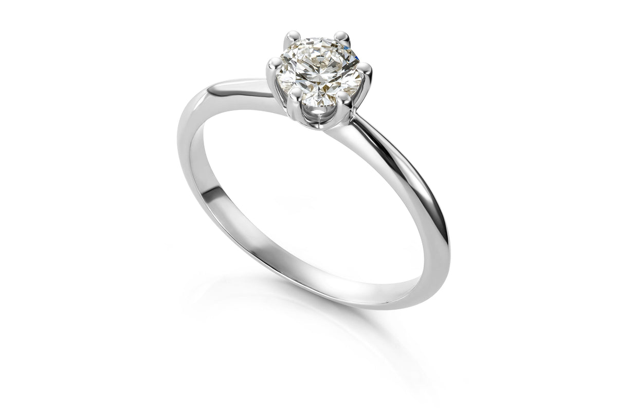 Svolder ring Alexandra i 585 gull med diamant 0,3 ct GTW/SI, bilde 1 av 2