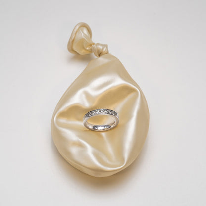 Gems Radiant ring i 14 karat hvitt gull med labdiamanter 0,54 ct, bilde 4 av 6