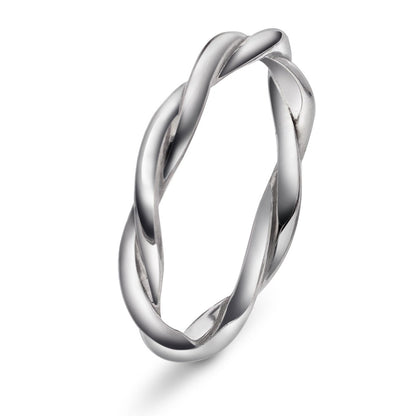 Ring i 585 hvitt gull, tvunnet 2,6 mm, bilde 1 av 4