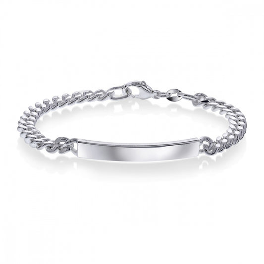 Armbånd i sølv, Panser ID 5 mm, 17+3 cm eller 20 cm, bilde 2 av 2