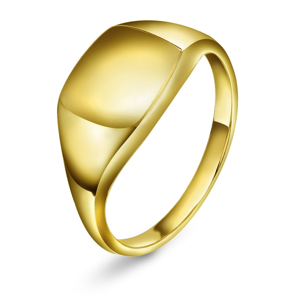 Ring i forgylt sølv, 10 mm bred, bilde 1 av 5