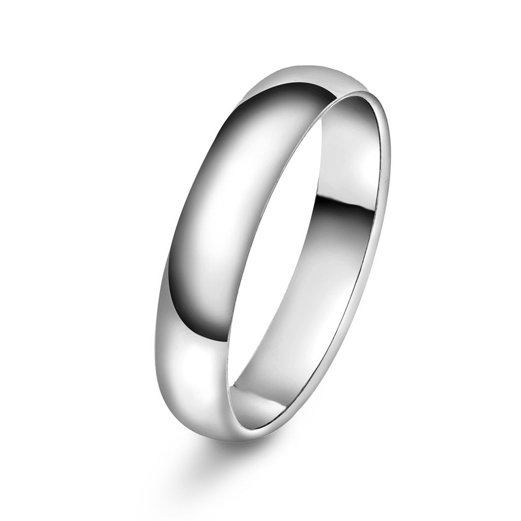 Forever giftering i rhodinert gull, flat og buet innside, bilde 7 av 15