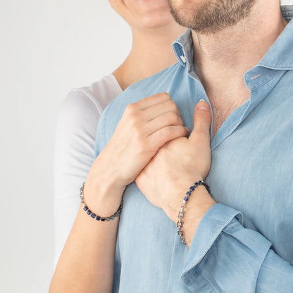 Unisex bracelet Fusion link chain blue 0901300700
