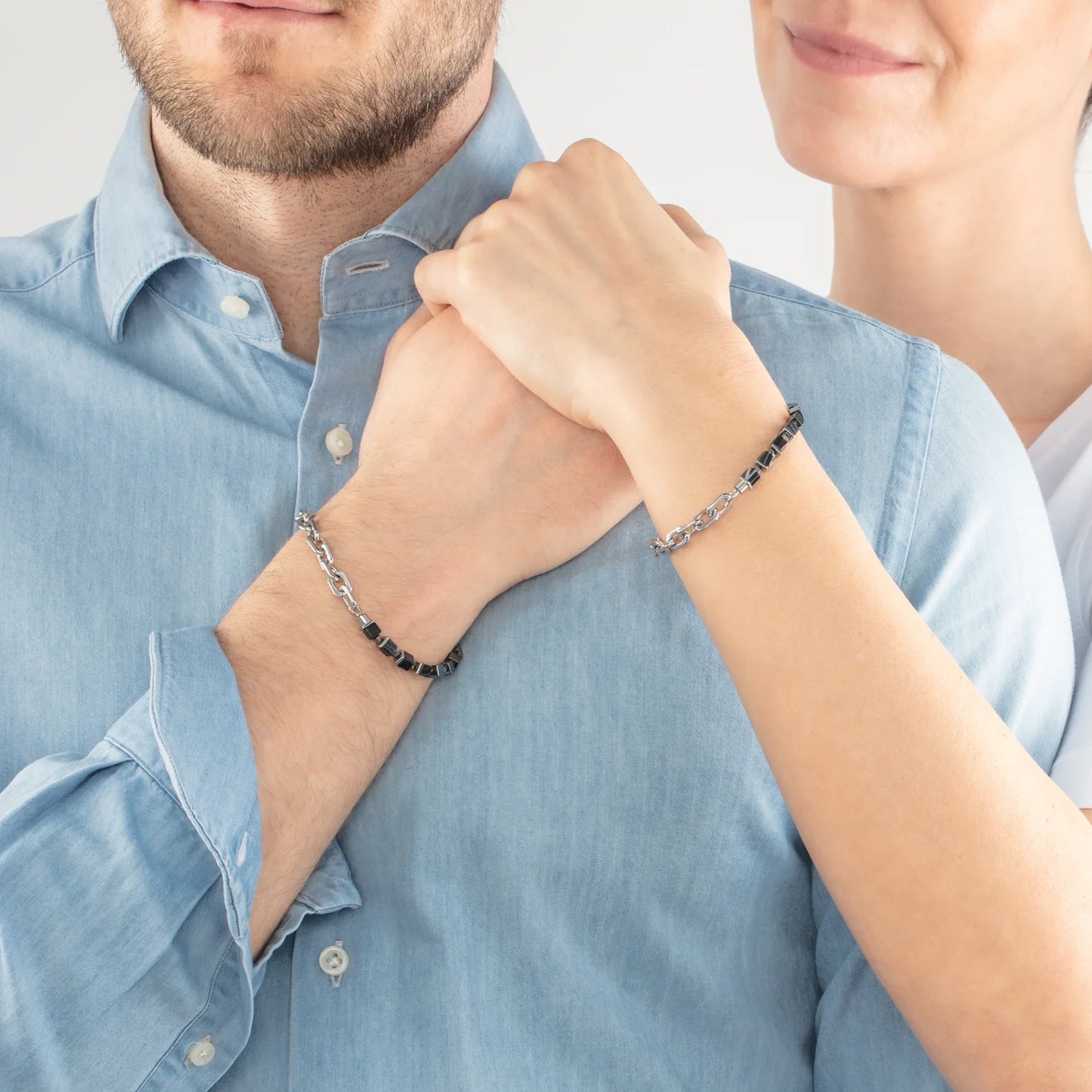 Unisex bracelet Fusion link chain black 0901301300