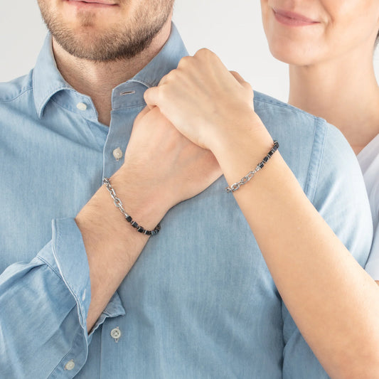 Unisex bracelet Fusion link chain black 0901301300