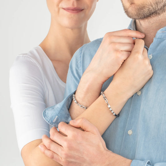 Unisex bracelet Fusion link chain white 0901301400