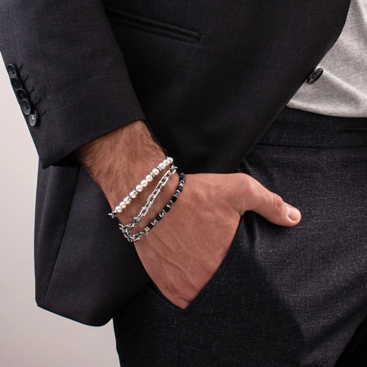 Bracelet Pearls Fusion link chain white 0908301400