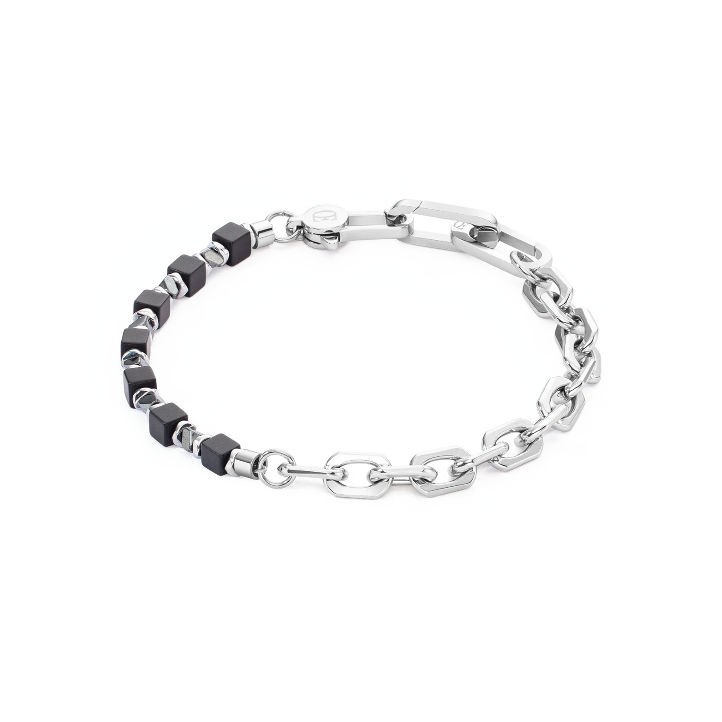 Bracelet Cubes Fusion link chain black 0909301300