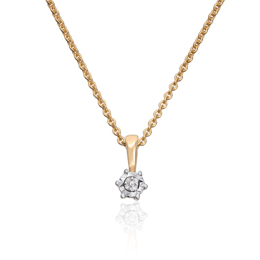 Carmen anheng i 585 gult gull med diamanter 0,01 ct