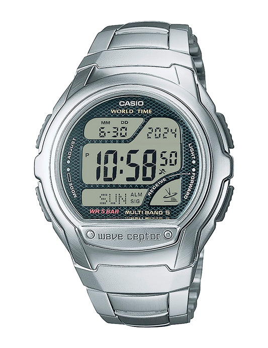 Casio Radio Controlled WV-58RD-1AEF herreklokke i stål