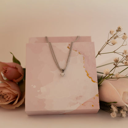 Vida anheng i gull med diamant 0,10 ct
