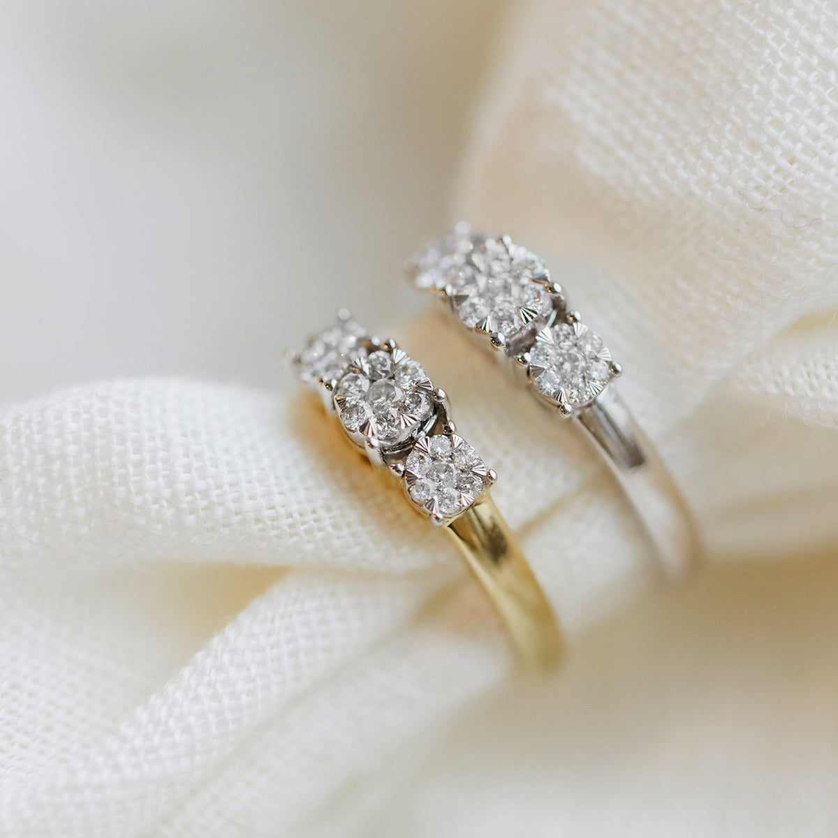 Ring i gult gull med diamant 0,25 ct, bilde 3 av 4