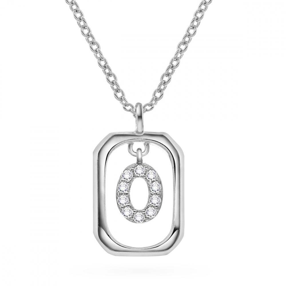 Jewelry Letters anheng i sølv med zirkonia, bokstav, bilde 37 av 57