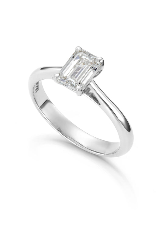Svolder ring i 585 gull med laboratoriedyrket diamant 1 ct, bilde 2 av 2