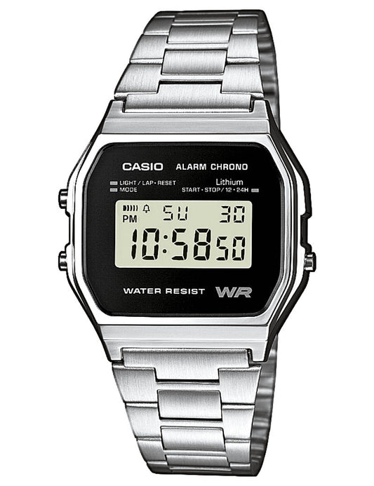 Casio Vintage A158WEA-1EF herreklokke i stål, bilde 1 av 2