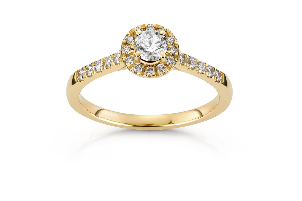 Svolder ring i 585 gull med diamant 0,55 ct, bilde 2 av 2