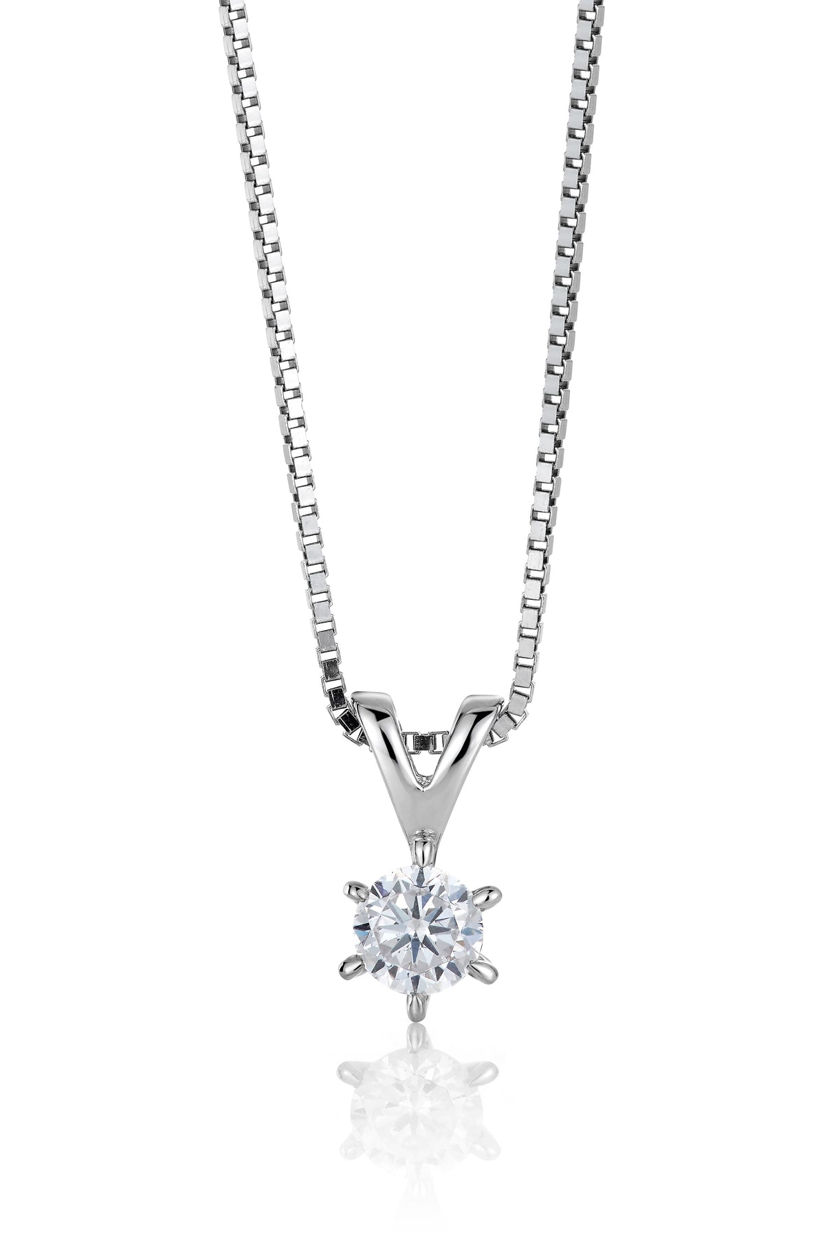 Svolder anheng i 585 gull med diamant 0,4 ct VS, bilde 1 av 3