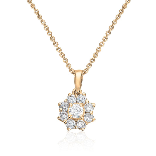 Anheng rosett Lilje 0,60ct WSI i gult gull Artikkelnr: 1665060TWGU - Bjerveur.noAnheng rosett Lilje 0,60ct WSI i gult gull Artikkelnr: 1665060TWGU