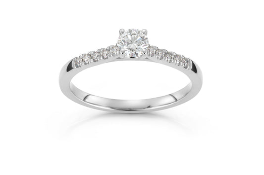 Svolder ring i 585 gull med diamanter 0,63 ct, bilde 1 av 2