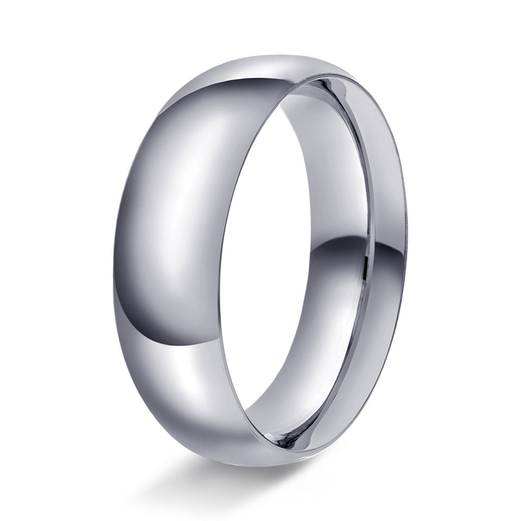 Ring i 950 platina, spissoval, bilde 9 av 12