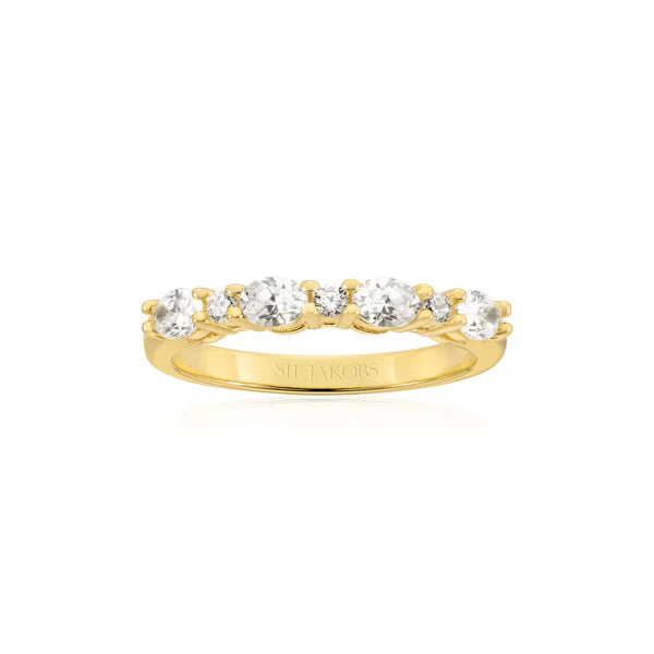 Ring Ellera Ovale SKU: SJ-R2416-CZ-YG-50