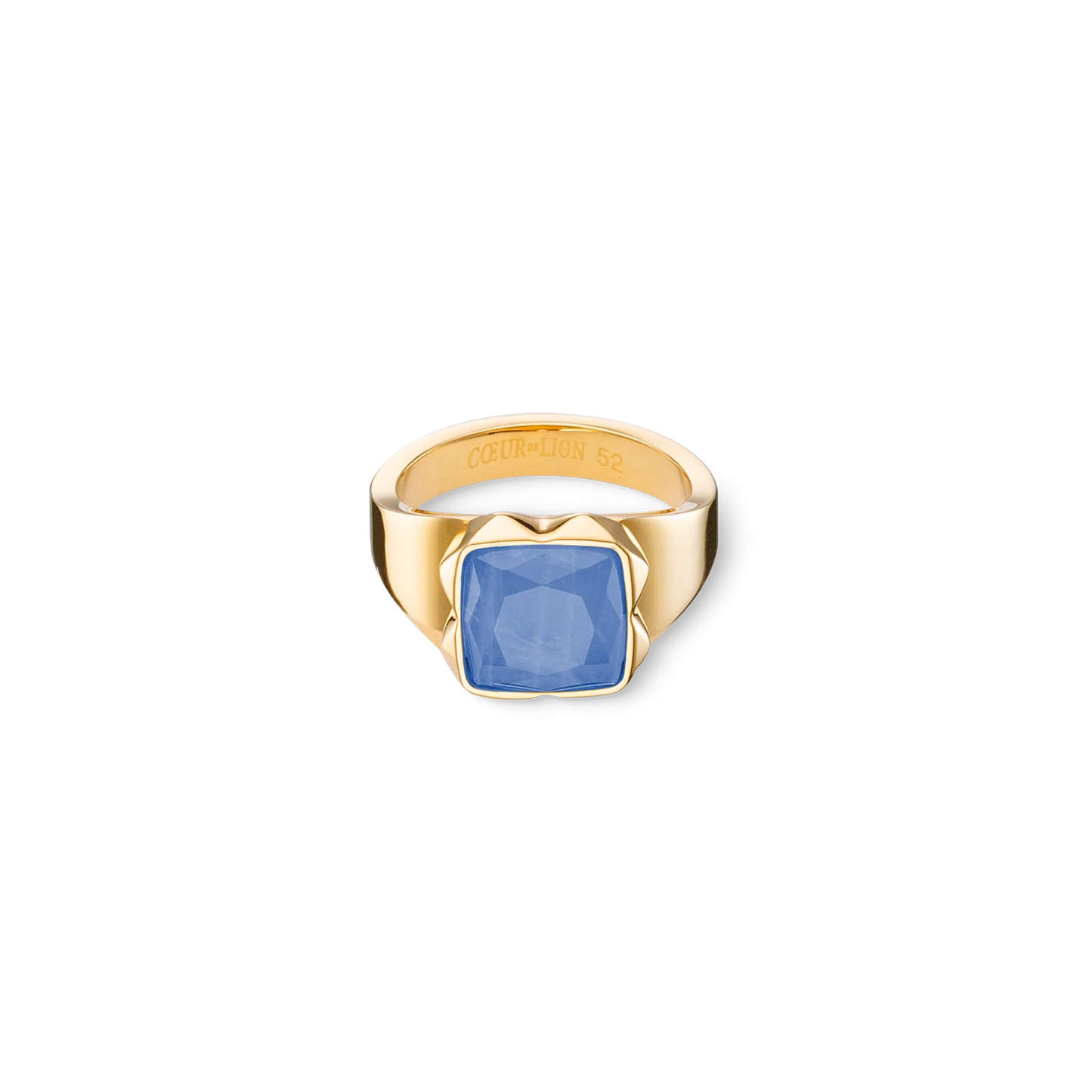 Ring Spikes Square Aventurine gold-blue 120040071652