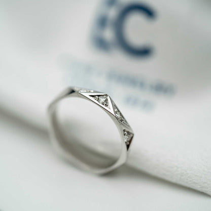 FASETTRING I GULL M/DIA 0,10 CT TWSI 12100001-010