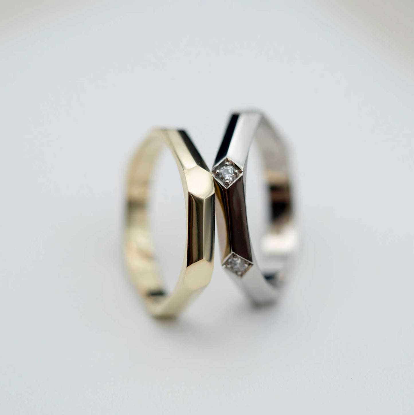 FASETTRING I GULL M/DIA 0,12 CT TWSI 12100003-012