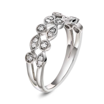 Ring i gull med diamnater 0,18 ct 12150050