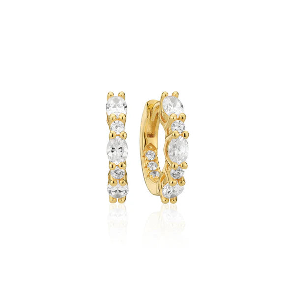 Earrings Ellera Ovale SKU: SJ-E2412-CZ-YG