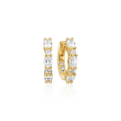 Earrings Ellera Ovale SKU: SJ-E2412-CZ-YG