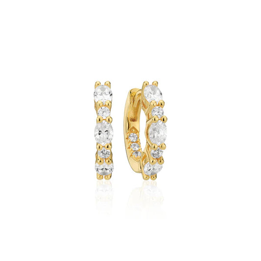 Earrings Ellera Ovale SKU: SJ-E2412-CZ-YG