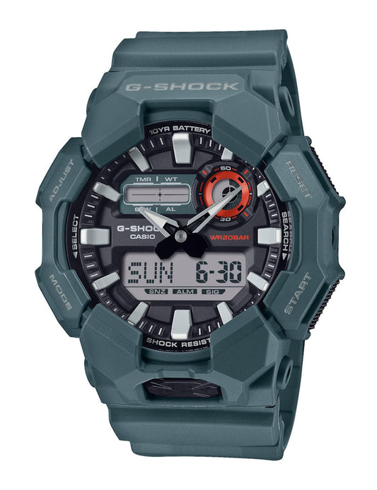 Casio G-Shock GA-010-2AER herreklokke i resin - Ana-digi
