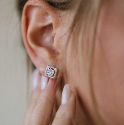 Øredobber i gull med diamant 0,50 ct WSI 14150003