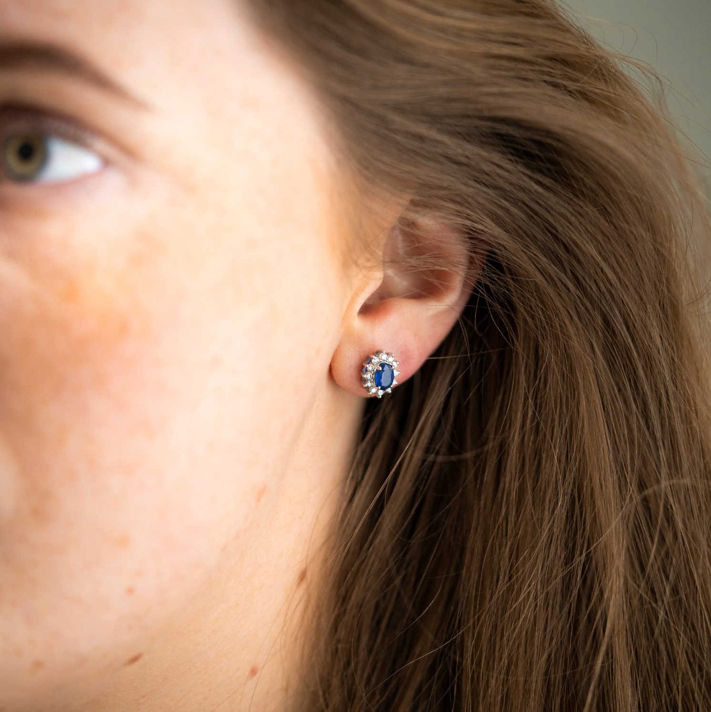 Øredobber i gull m/dia 0,48 ct TWSI 1415887-SAF
