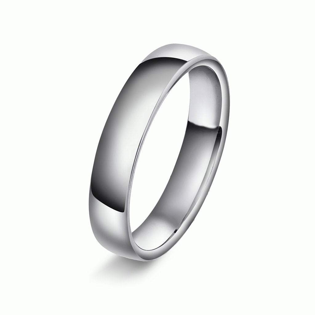 Forever giftering i rhodinert gull, skinnehøyde 1,5 mm, bilde 5 av 12