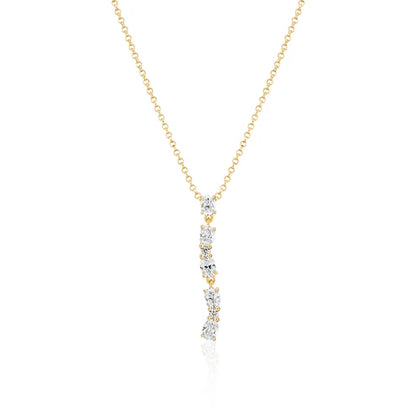 Halskjede Ovale Lungo SKU: SJ-N2421-CZ-YG