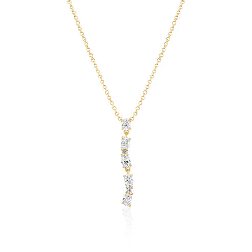 Halskjede Ovale Lungo SKU: SJ-N2421-CZ-YG